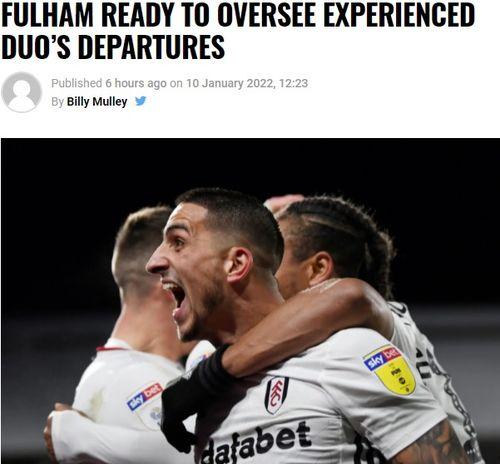 富勒姆爆料最新消息,球队动态及转会传闻一览 第1张 富勒姆爆料最新消息,球队动态及转会传闻一览 第1张